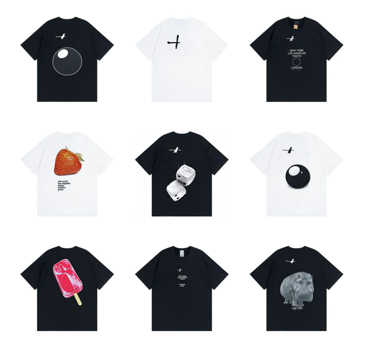 Mens Designer Cotton T Shirt Letter Print Graphic Tee Vintage Hip Hop Loose Sports Short Sleeve Tops Men Streewear