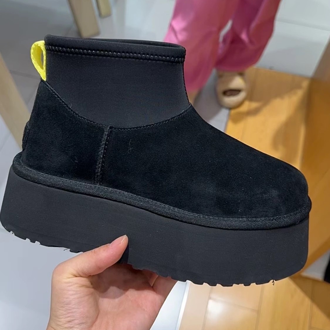 Women's thick-soled snow mini thickened and fleece pencil elastic stockings cotton shoes with 2025 new style winter casual ankle boots free shipp