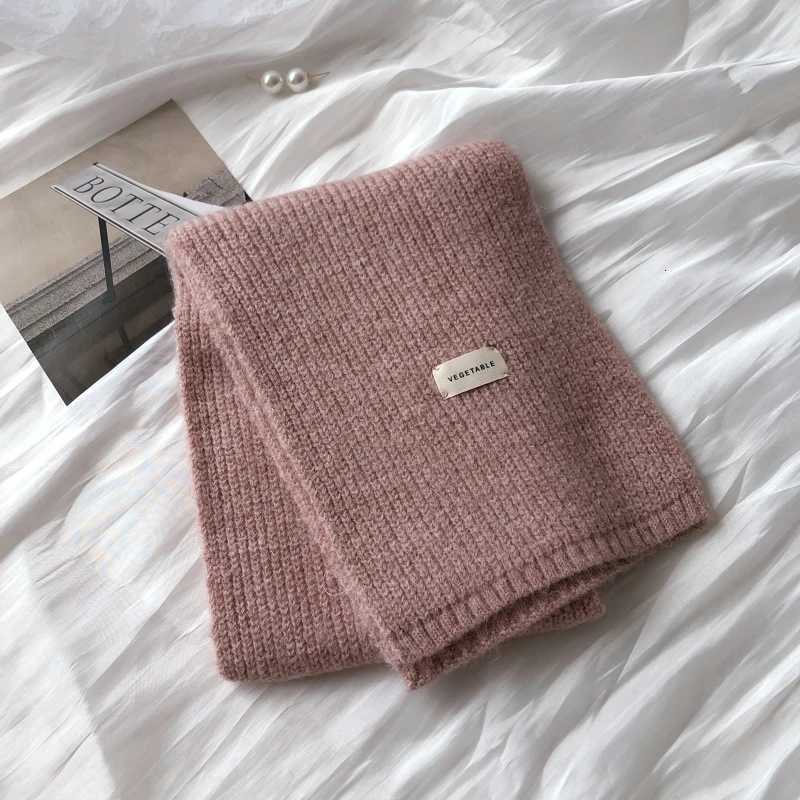 Women Cashmere Scarves La Winter Thicken Warm Soft Shls Wrs Female Pure color Knitted Long Scarf For WomenXJ250905