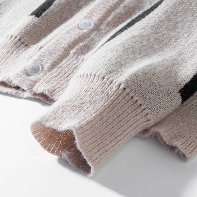 Japanese Couple Retro Loose Cardigan Knitwear Mens Coat Spring and Autum Trendy Brand Casual Knitwear for Men Z250905