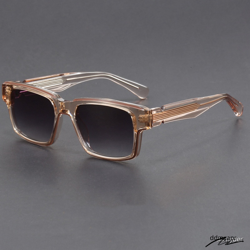 Designer Square Sunglasses Men Oversized Big Ddmydec Glasses Vintage Women Goggles Gothic Y2k Futuristic Cool INS Niche Circular High-End Sturdy Metal