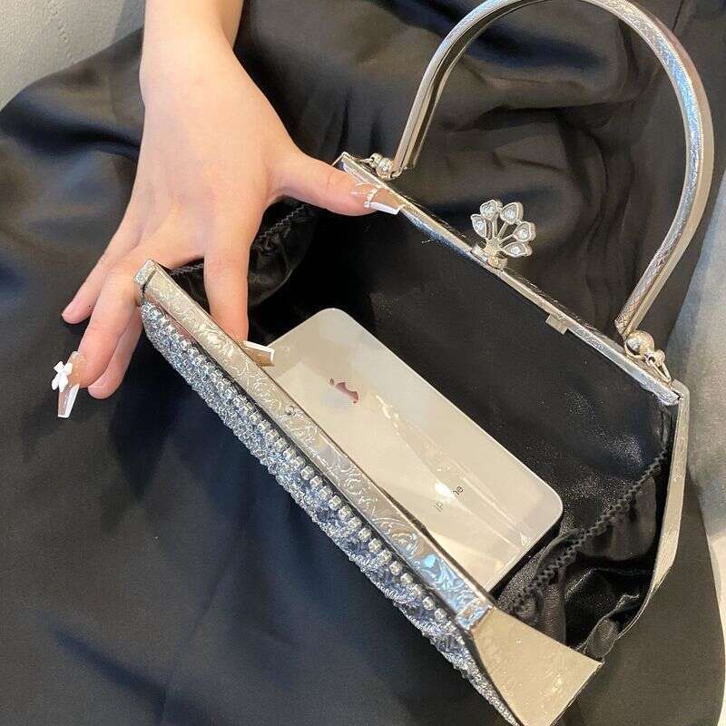 New Fashion Handbag Wedding Dress Shining Water Dia Sier Wine Party Evening Bag