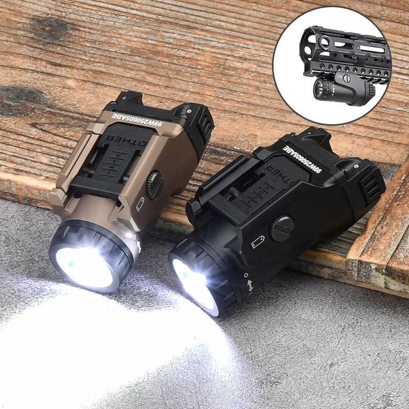New tactical FOXTROT1X hanging flashlight 800lm illumination hunting weapon air gun reconnaissance light LED light 20mm trackXJ250905