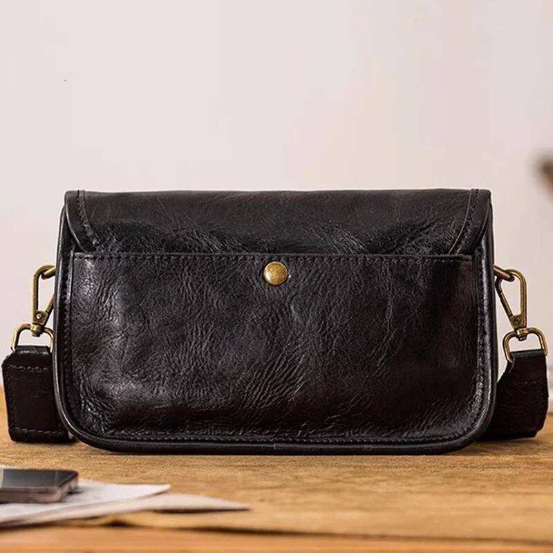 AETOO Original Men's Mini Leather Mobile Phone Fashion Casual Small Backpack Single Shoulder Crossbody Bag Women