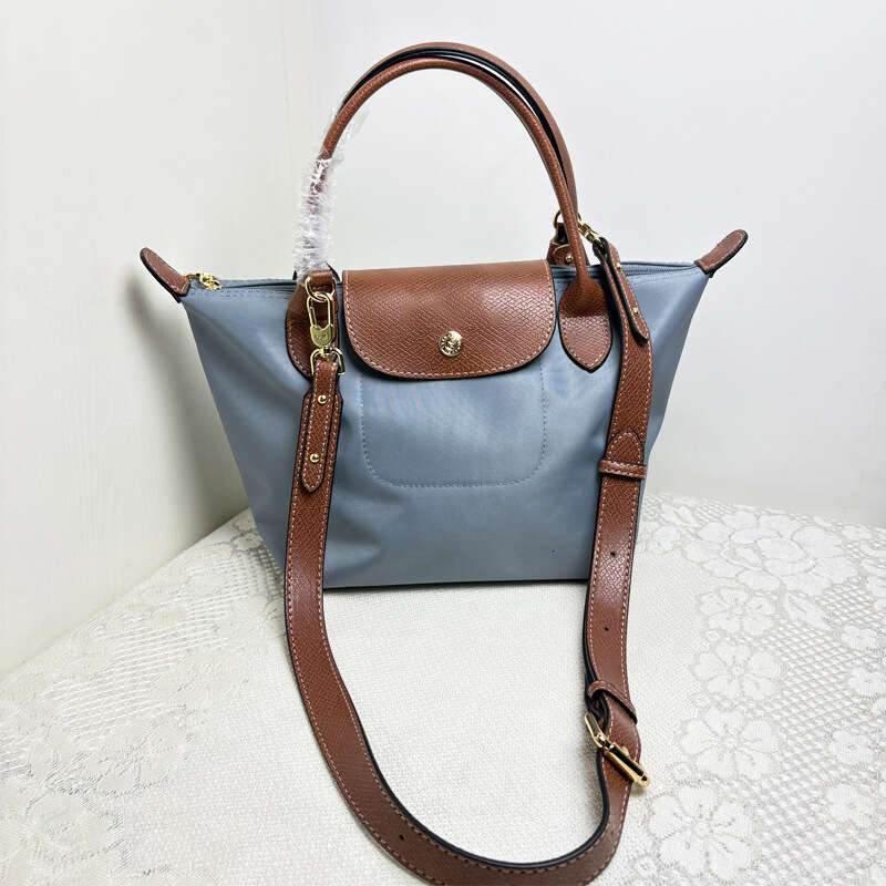New Short Handle Small Nylon Handheld Dumpling Foldable Women's Shoulder Modification No-Punch Crossbody Bag Wide Strap
