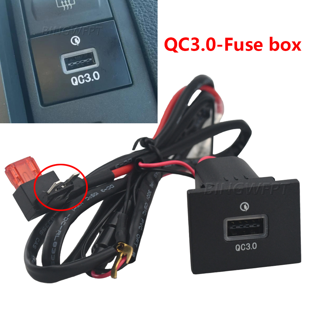 Car USB Input Adapter Audio Radio u-disk flash Socket Interface Cable For Ford Focus 2 QC3.0 Mk2 2009-2011 Accessories