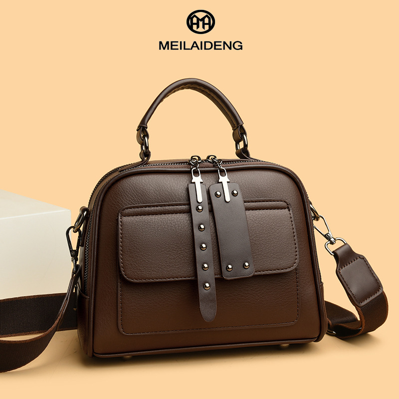 Popular Trendy Stylish Versatile High-End Feel Multi-Layer Practical Niche Design Women's Handbag And Crossbody Bag