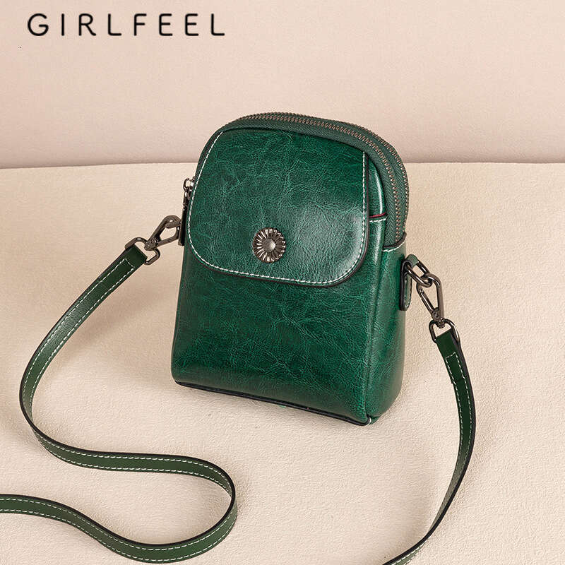 Gefeni for Women 2023 New Trend Genuine Leather Women's Cowhide Fashion Phone Shoulder Crossbody Bag
