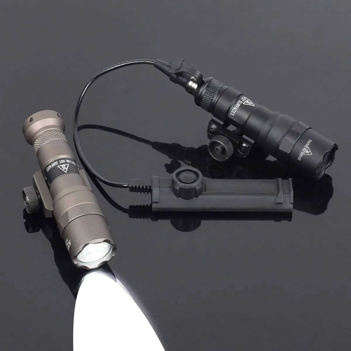 Tactical M300 M300A MINI Scout Light Rifle Hunting LED Flashlight Airsoft Weapons Gun Light Lanterna Torch AR15 HK416XJ250905