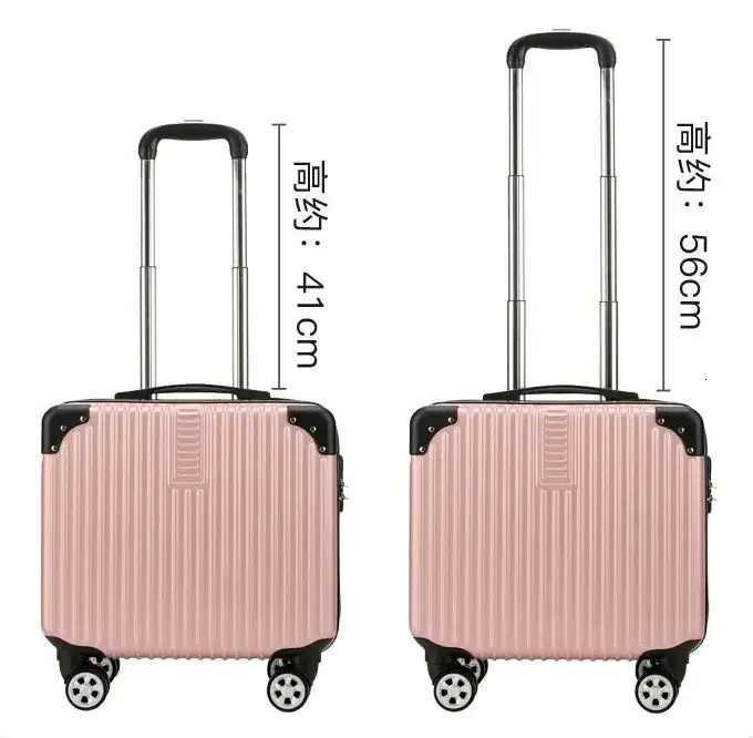 Mini Small 18Inch Travel Boarding SuiTCase Luggage Student JapanesESTyle Lightweight Password Trolley Case Z250905