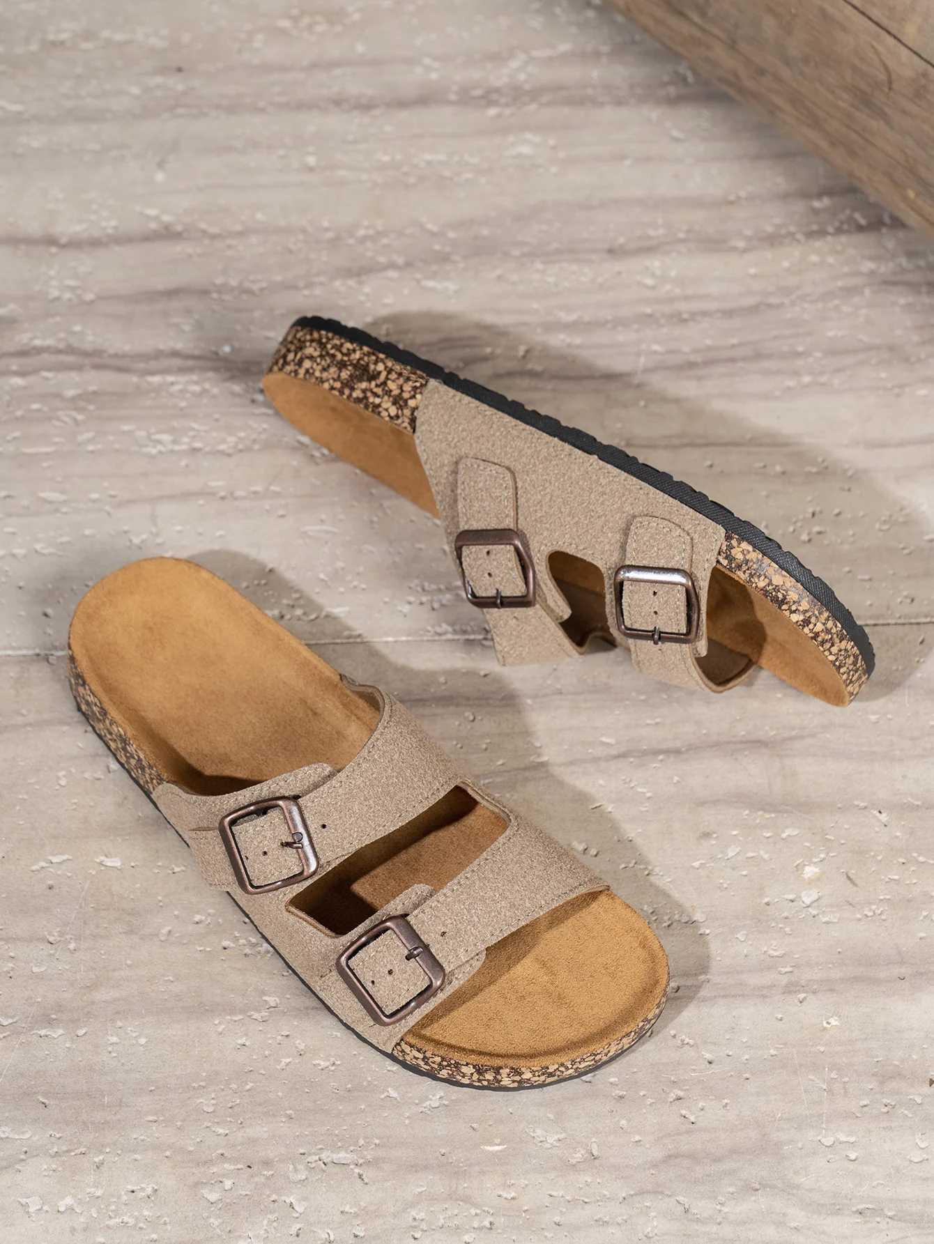 Mens Fashionable Slippers Casual and Versatile ThickSoled NonSlip Home Outdoor SlipOn Beach Sandals W250905