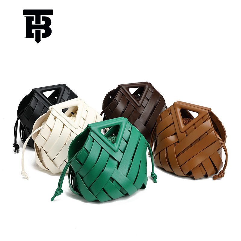 TB BHULAMTE Designer Bag Cross-border Metal Clip Bag For Women 2025 New Woven Bag European And Luxury Bag American Fashion Large Capacity Handbag