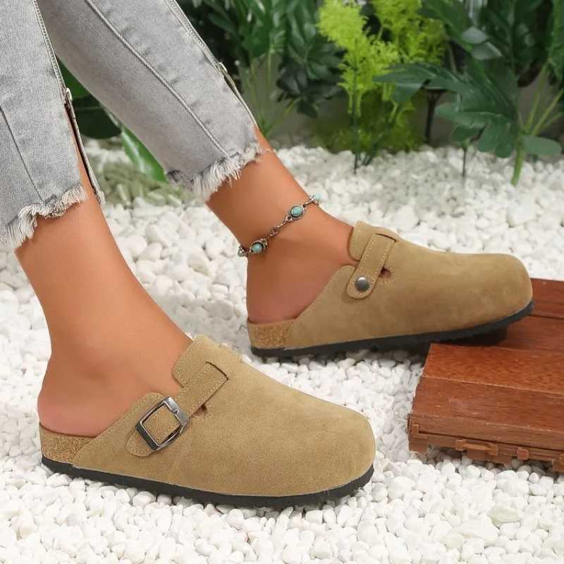 2023 Womens Shoes Fashion Womens Shoes Round Head Slippers Couple Slippers Womens Outdoor Casual Shoes Womens Suede Slippers W250905