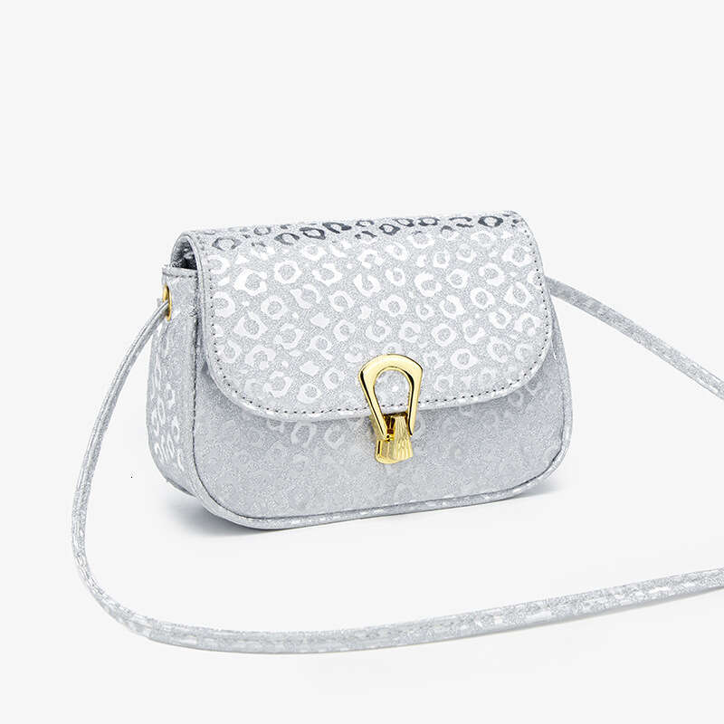 2025 Summer New Shiny Silver Compact Stylish Lock Small Square Fashion Commuter Shoulder Crossbody Bag