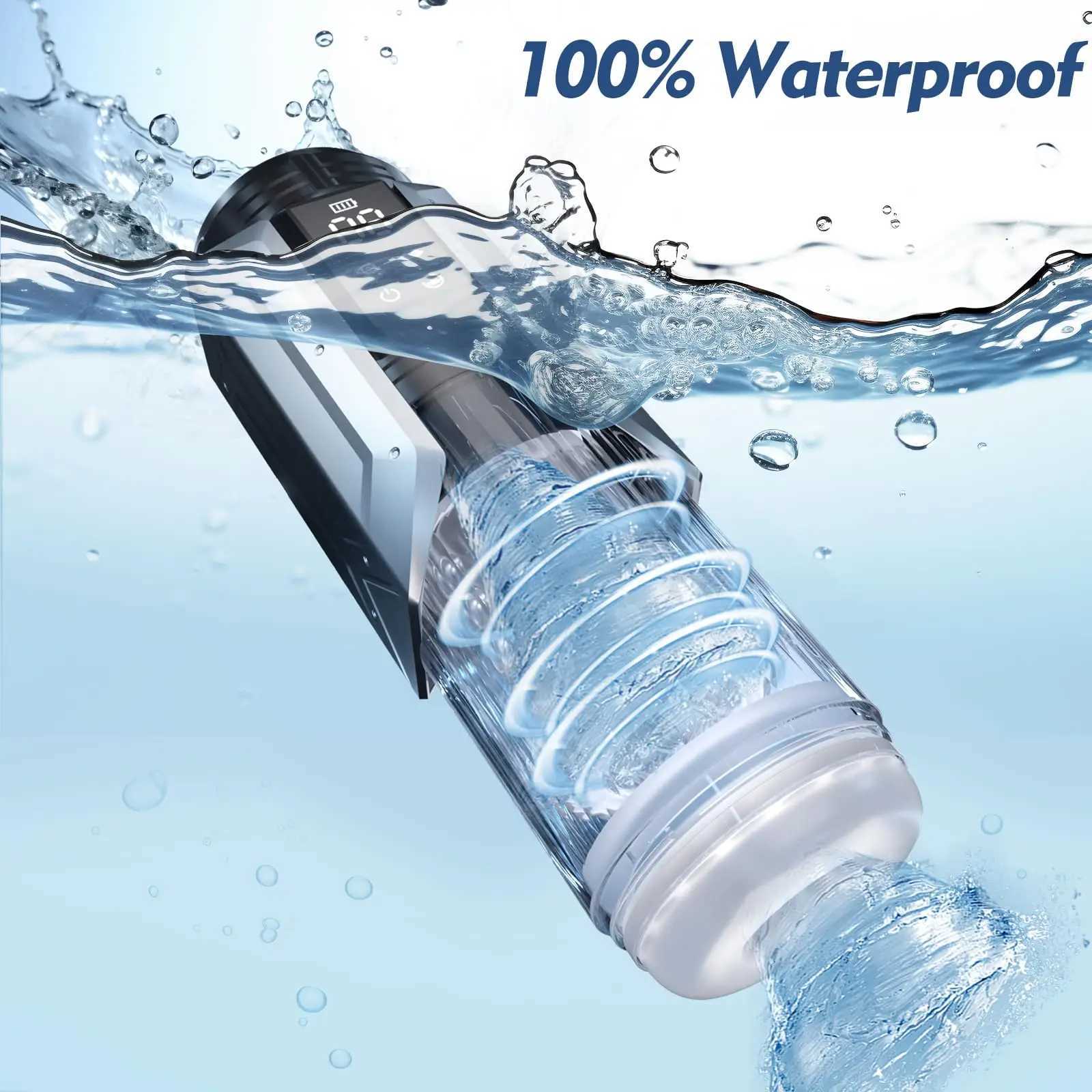 2025 LED Automatic Male Masturbator Cup 7 Sucking Rotating Licking Thusting Modes Pocket Pussy Stroker Blowjob Sex Toys For MenXJ250905