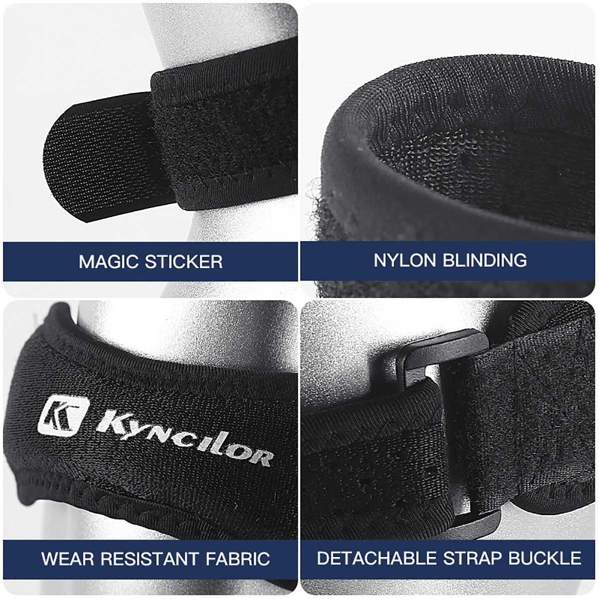 1PC Patella Kneecap Band Adjustable Silica Gel Knee Tendon Strap Protector Pad Running Sports Cycling Gym Support 250905