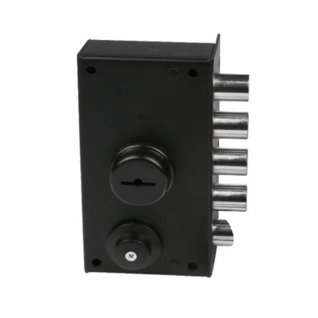 Zinc Alloy Security Steel Gate with Key and Brass Cylinder Door Rim Lock