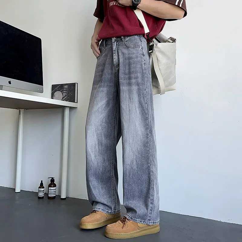 Mens Jeans Large Denim Jeans for Teens Trousers for Men Jean Baggy Pants Mens Fashion Man Male Trendyol Streetwear Korean Mens W250905