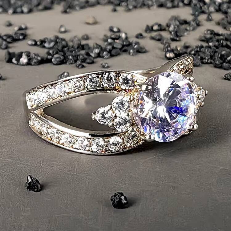 Vintage Mask 3 Stone Ring Romantic 925 Silver Moissanite Diamond Unisex Ring for Women for Gift Party or Anniversary