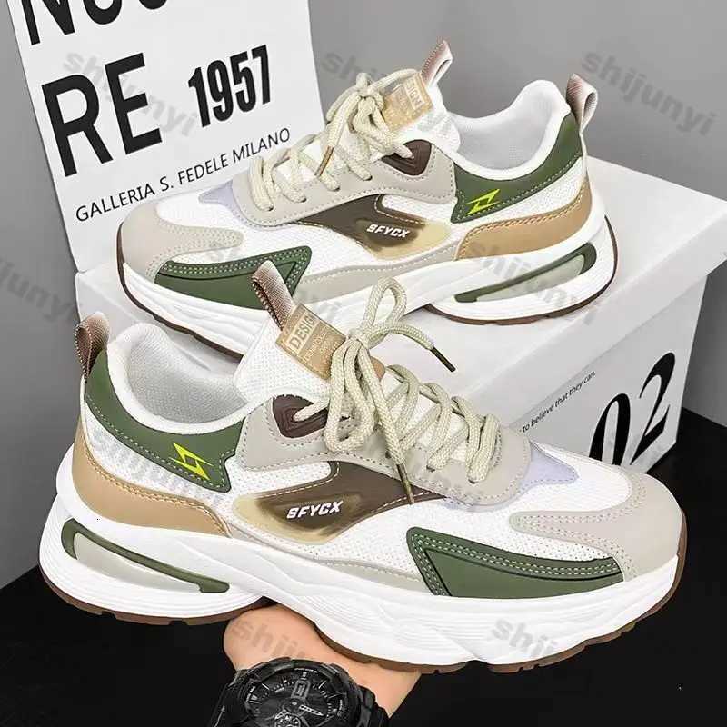 Mens Walking Shoes Lightweight Lace Up Breathable Casual Mesh Running Shoes Fashion Tennis Sneakers Comfort Gym Workout Trainers Z250905