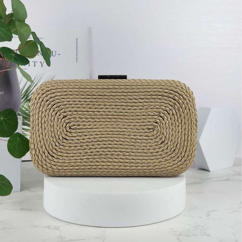 PU Material Woven Rope Women's Dinner Makeup Small Square Bag