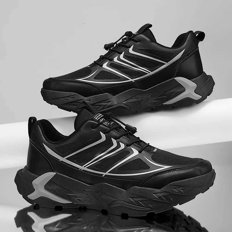 Mens Comfortable ThickSoled Heightening Sports and Leisure Outdoor NonSlip WearResistant Travel Hiking Shoes Z250905