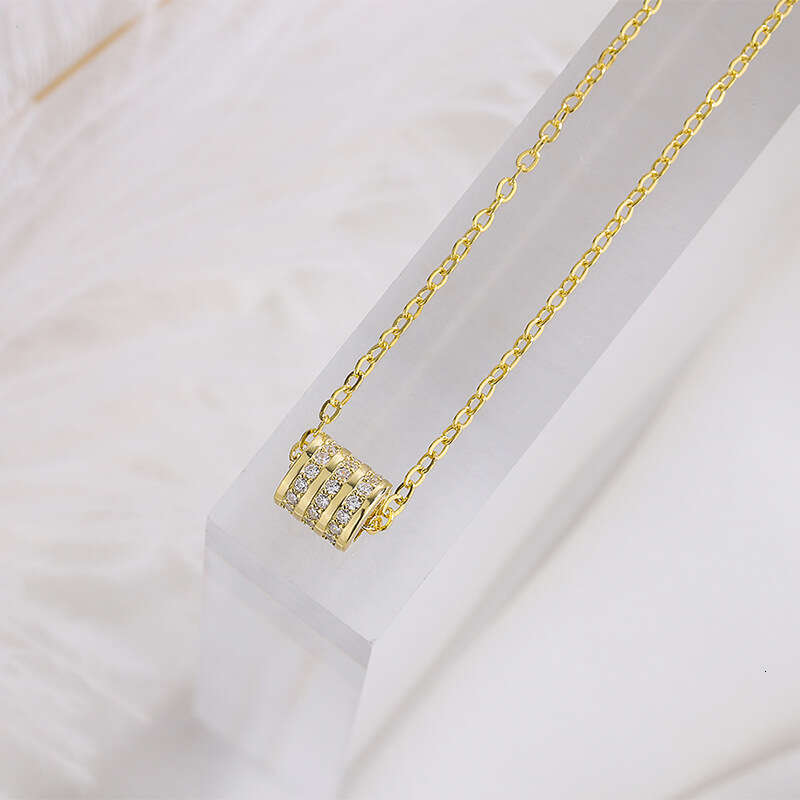 DH collections: 999 Pure Silver Slim - Waist Necklace for Women with Simple and Personalized Diamond - set Pendant