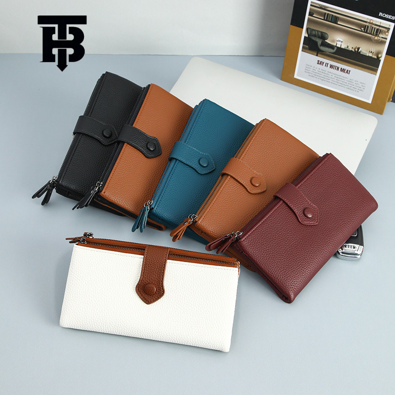 TB BHULAMTE Designer Bag 2025 Hot-selling Litchi Pattern PU Women's Wallet Clutch Coin Purse Luxury Bag Anti-magnetic Multi-color Factory Direct 