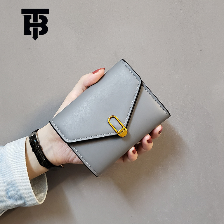 TB BHULAMTE Designer Bag Ins New Love Simple Women's Wallet Short Style 70% Off Small Wallet Women's Coin Purse Luxury Bag Card Holder Leath