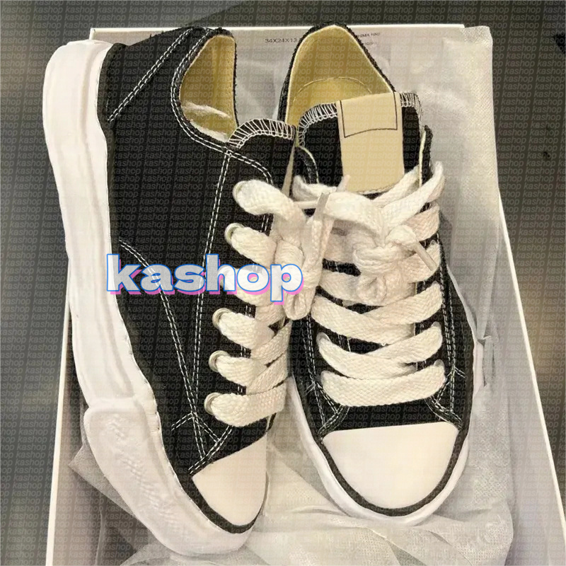 miharas maison shoes designer shoes sneakers Canvas Low Cut Men's Women's Versatile Dissolved Summer New Black White mens shoes 098