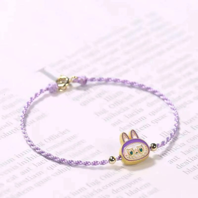 Cartoon Fashion Cute Gift Girlfriend Gold Accessories Handmade Braided Rope Pull Bubu Bracelet Chain