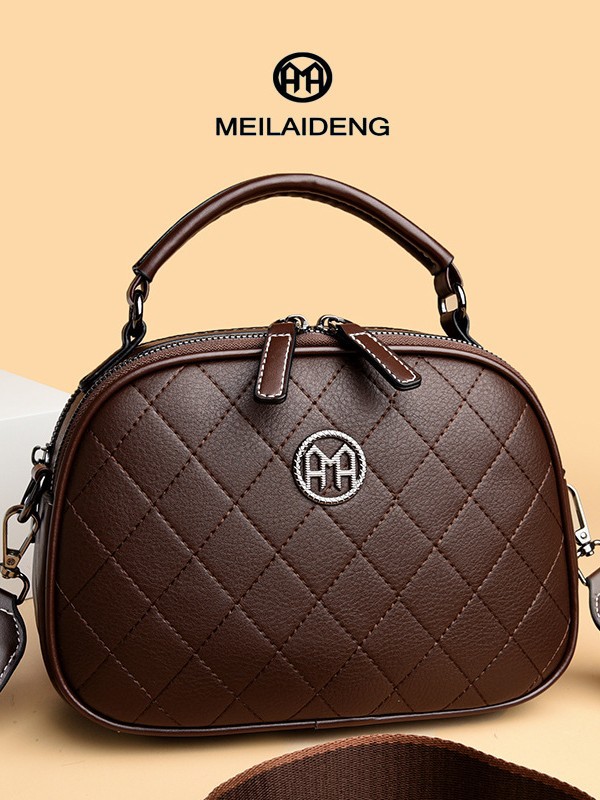 Popular Autumn And Winter Handbags Shoulder Crossbody Girls Popular Dia-Pattern Embroidered Thread Bags For Women