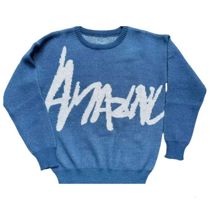 Round Neck Sweatshirt TShirt Pullover Male Long Sleeved Dark Retro Casual Knitted Sweater Street Loose Hooded Sweater Top Z250905