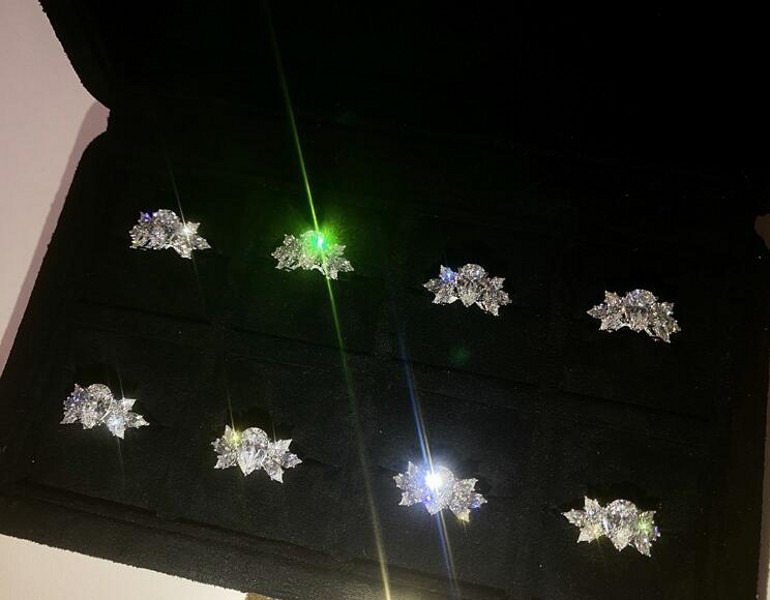 Ins Spakrling Handmade Sweet Cute Wedding Ring Jewelry Sterling Sier Water ddmyday Drop 5A Zircon CZ Dia Gemstonens Women Engagement Band Rings Gift d