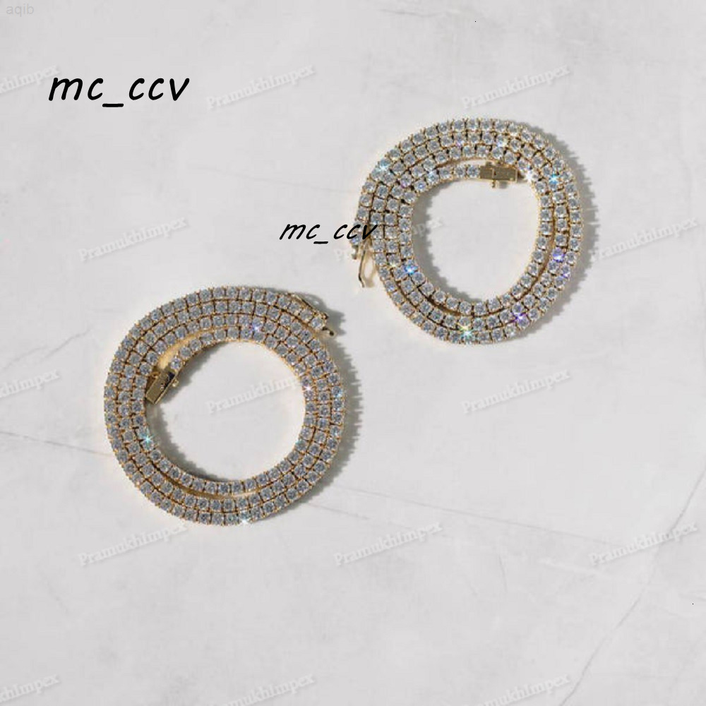Cheapest Price Hip Hop Sterling Silver 3mm Vvs Moissanite Diamond Necklace Moissanite Tennis Chains for B2b Wholesale Business