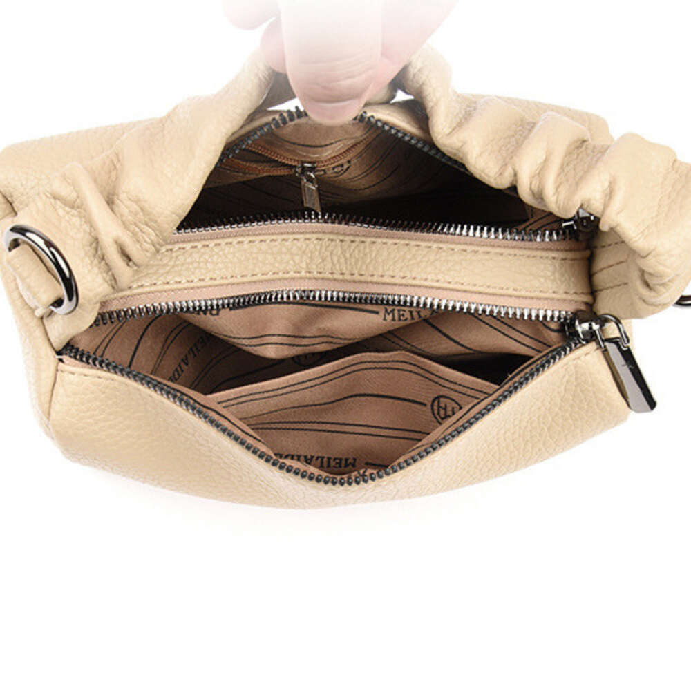 DHEssentials 2025 New Women's Crossbody Bag, Pillow Style, PU Leather, Stylish Handbag, Small Size, Black/Khaki/White, for Daily Use