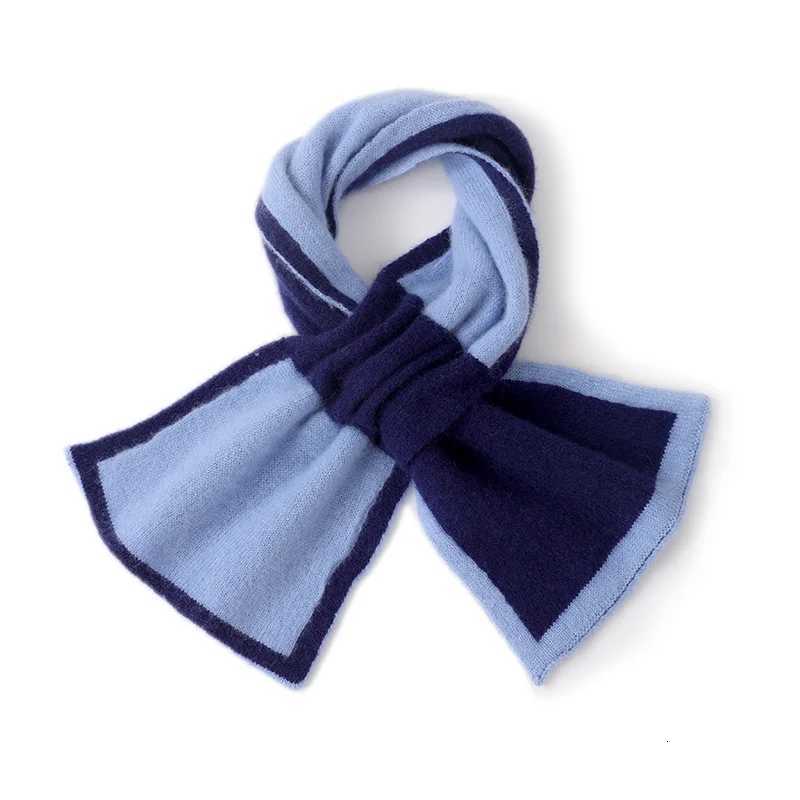 Winter New Women 100 Pure Cashmere Knitted Scarf 8318 Fashion Patchwork Color Scarf Warm Scarf Ladies High Quality ScarvesXJ250905