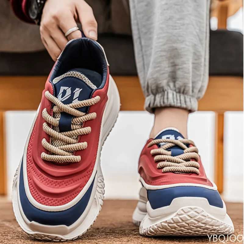 Spring Autumn New Thick Soled Shoes Are Lightweight Comfortable Trendy Casual Sporty Fashionable WearResistant Mens Shoes Z250905