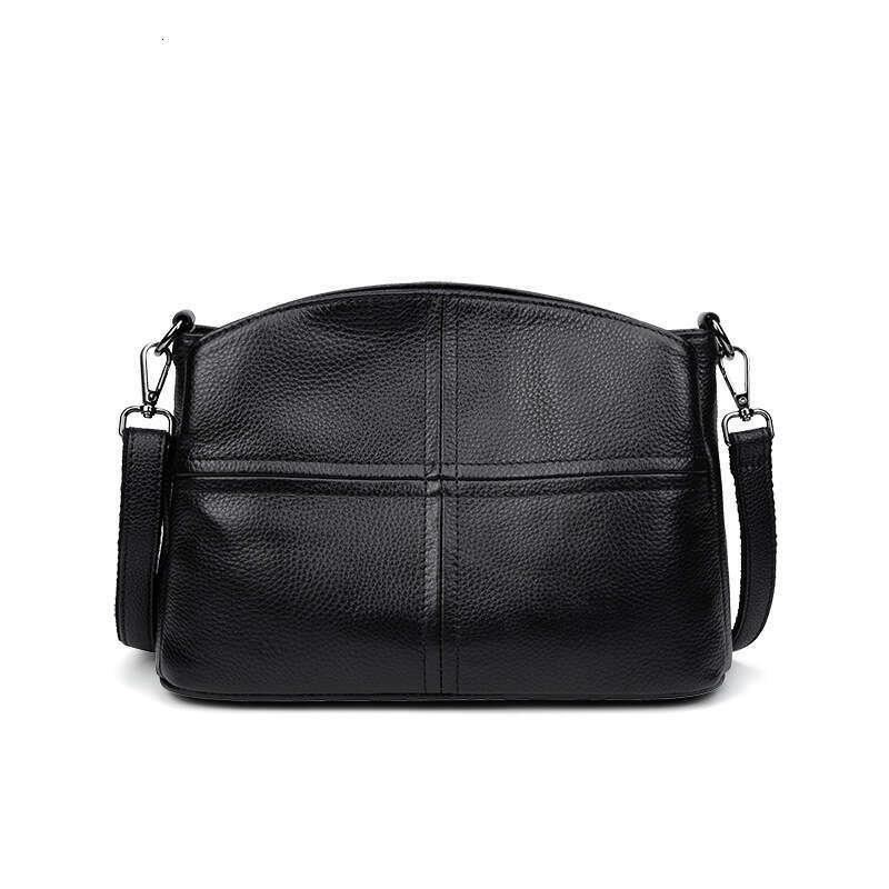 Pure Cowhide Handbag 2025 New Fashion Genuine Women's Simple Elegant Soft Leather Shell Single Shoulder Crossbody Bag