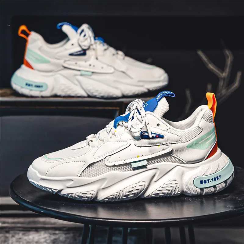 2024 Fashion and Comfortable Mesh Breathable Outsole Shoes Summer Hot Sale Mens Casual Shoes Thick Bottom Breathable Sneakers Z250905
