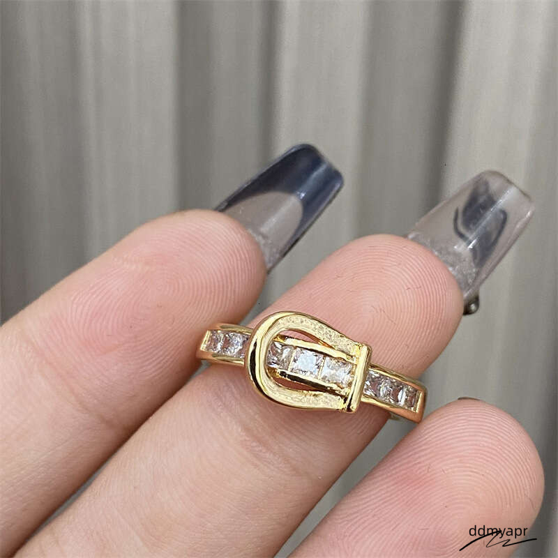 Collections Fashion Titanium Steel Belt Buckle - Rose Gold/Yellow Gold Adjustable Statement Finger Ring For Women (Us Ddmydec Size 4-10) Ddmydec