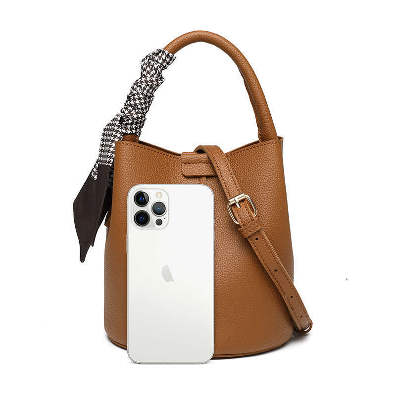 Women's Spring Summer New Classic Mother-Daughter Bucket Large Capacity Shoulder Crossbody Handbag Scarf Bag