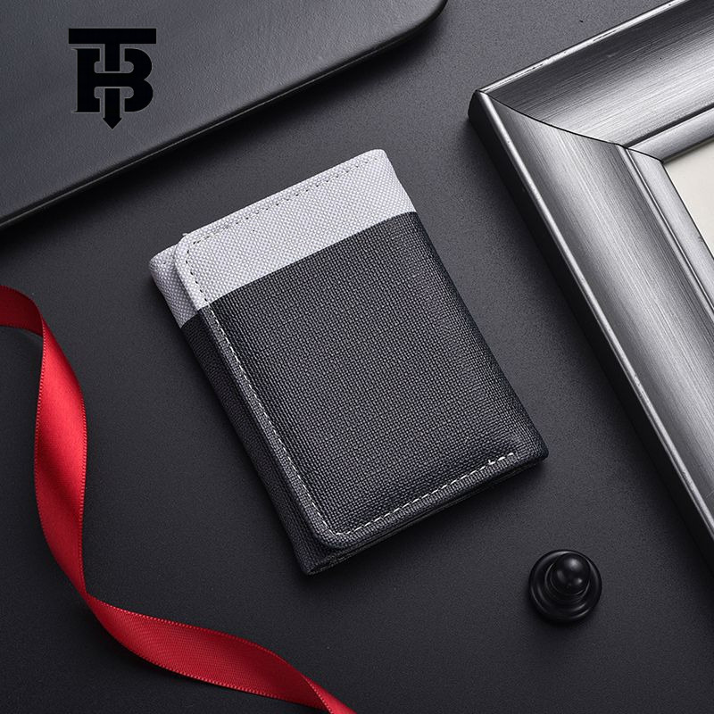 TB BHULAMTE Designer Bag Super Mario Wallet Men Canvas Vertical Fashion Luxury Bag Trend Student Youth Game Cartoon Anime Peripheral Card Holder