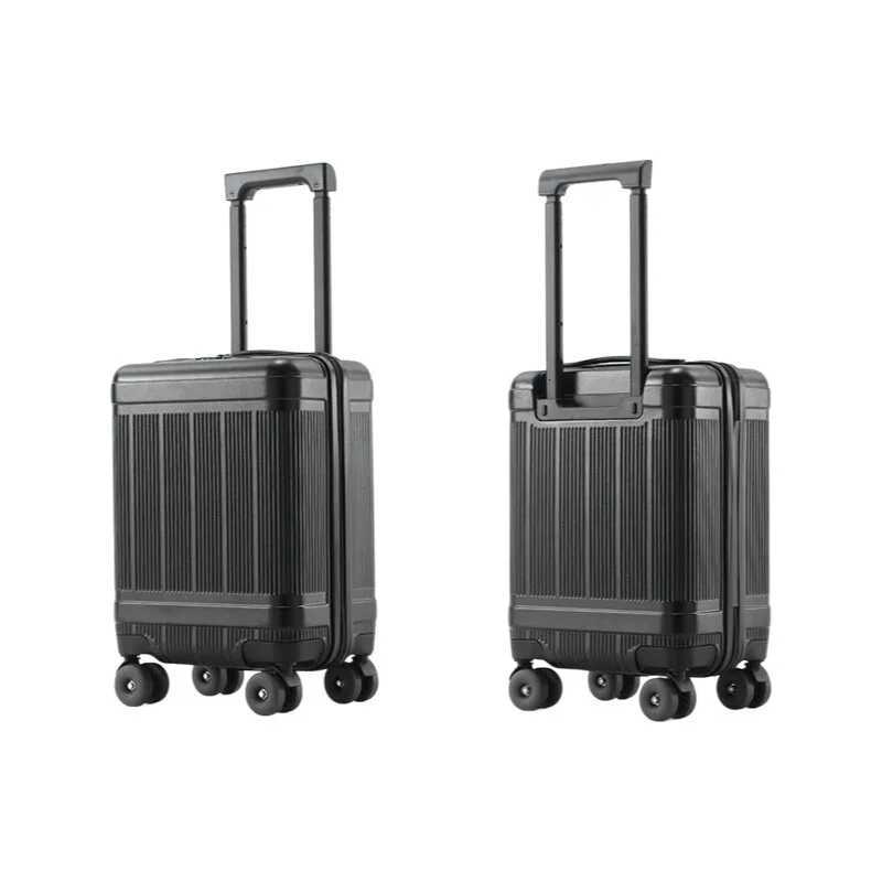 16 Inch Lightweight Carry On Suitcase for Budget Airlines Womens Cabin Luggage with Removable 360 Wheels TSA Lock Z250905