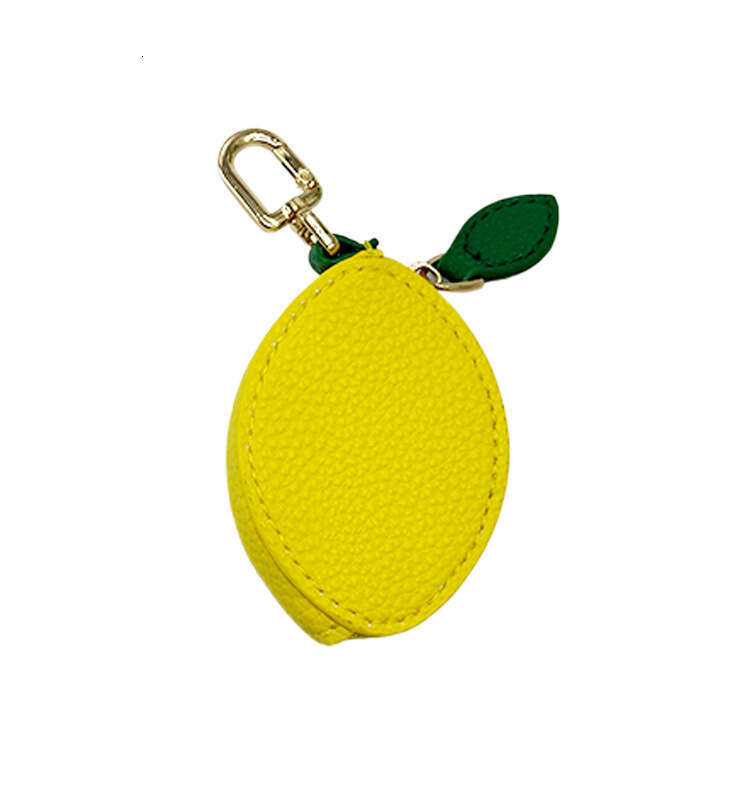 DHEssentials Fruit coin purse, gift keychain, leather bag, pendant, ins fresh and simple change storage bag