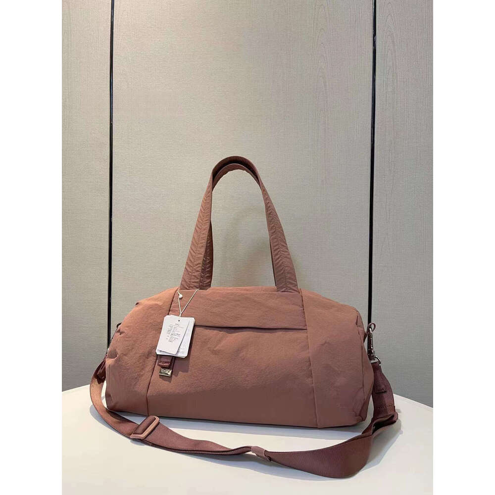 16L Sports Fitness Luggage Zipper Handbag Cylinder Large Capacity Shoulder Crossbody Travel Bag B5