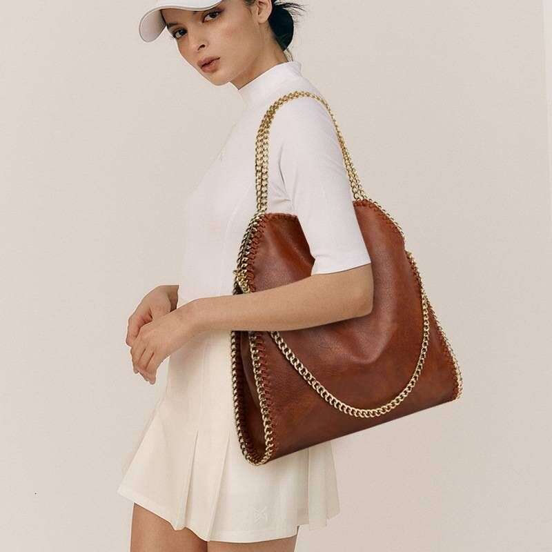 Vintage Bags New Large Stella Stack Chain Portable Shoulder Women's Bag European And American Fashion M Same Style