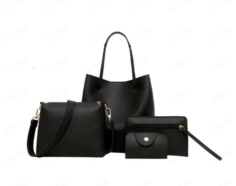 New Fashion PU Four-Piece Set Mother-Daughter Large Capacity Handbag Women's Bag