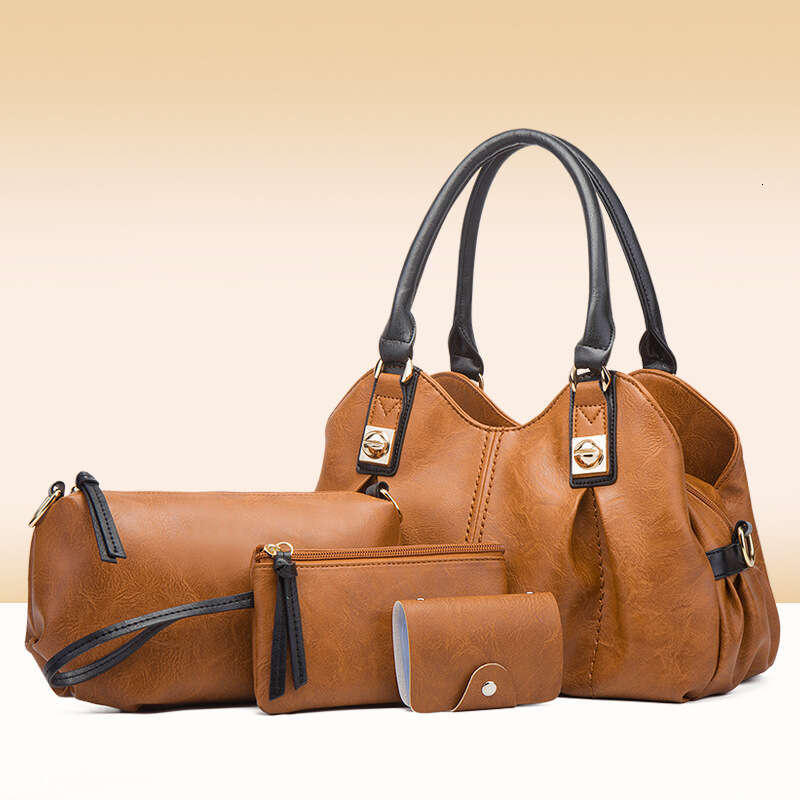 New Fashion Handbag Women's Tote Shoulder Crossbody Three-Piece Set Mother-Daughter Bag