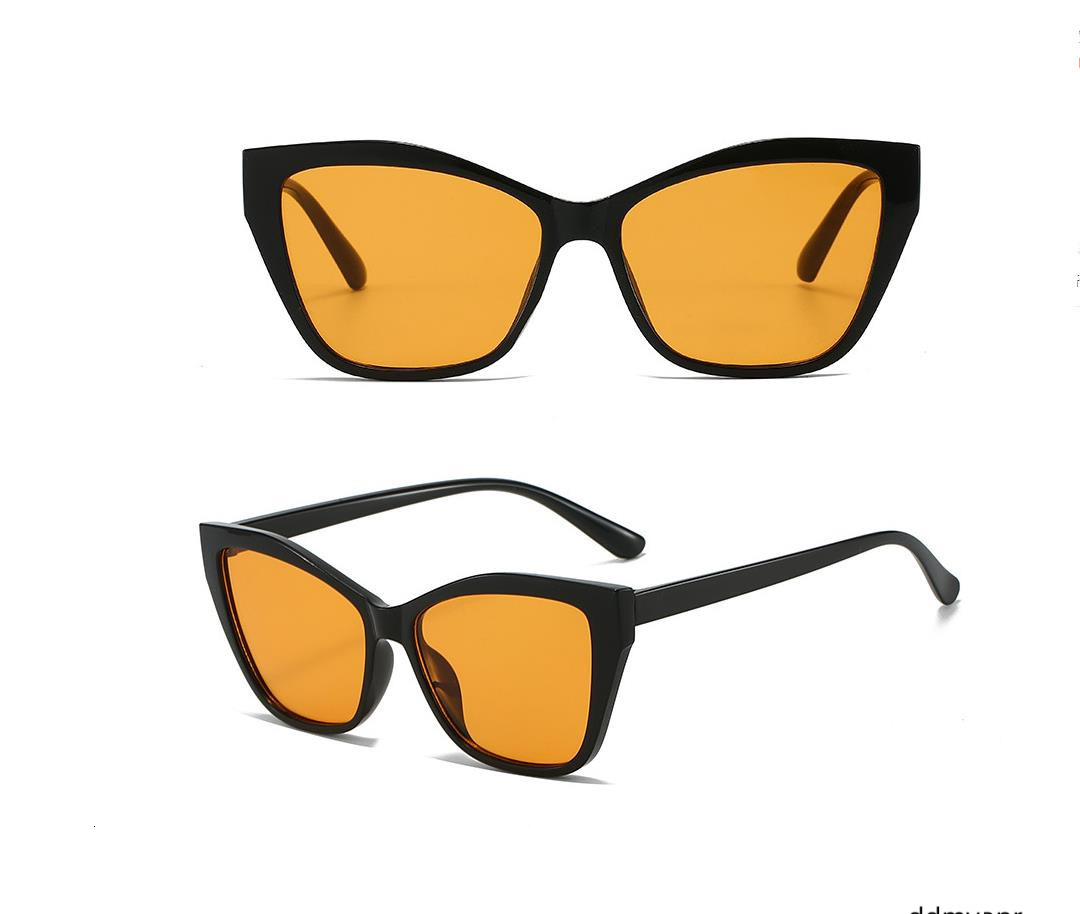 Designer For Cat Eye Fashion Classic Women Sunglasses Polarized Goggle Pilot PC Frame ddmyday Oversized Uv400 Eyewear Kl8222